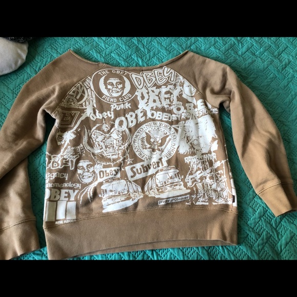 Obey rare womens sweater top - Picture 4 of 6